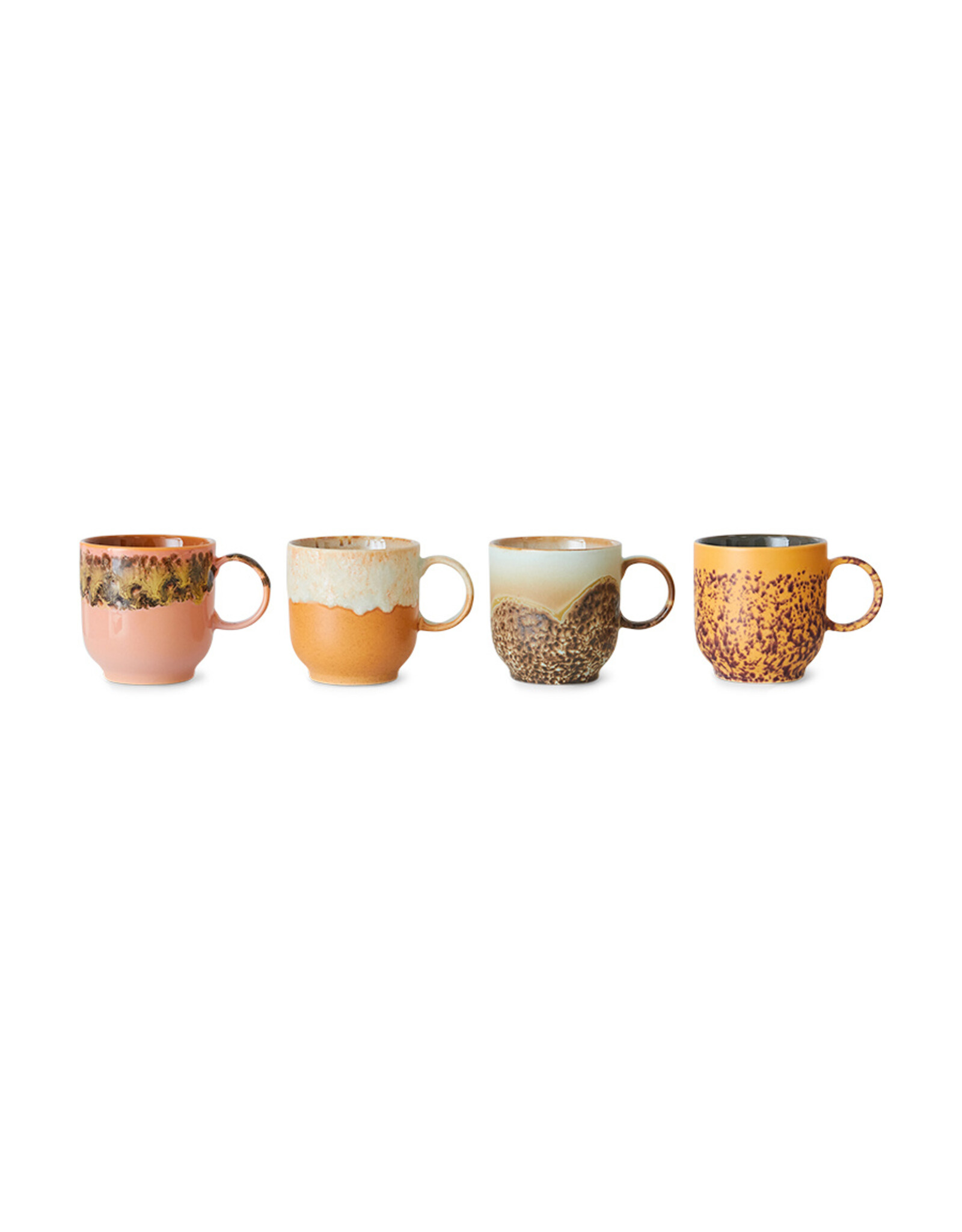 Set 4 Café mugs Cape