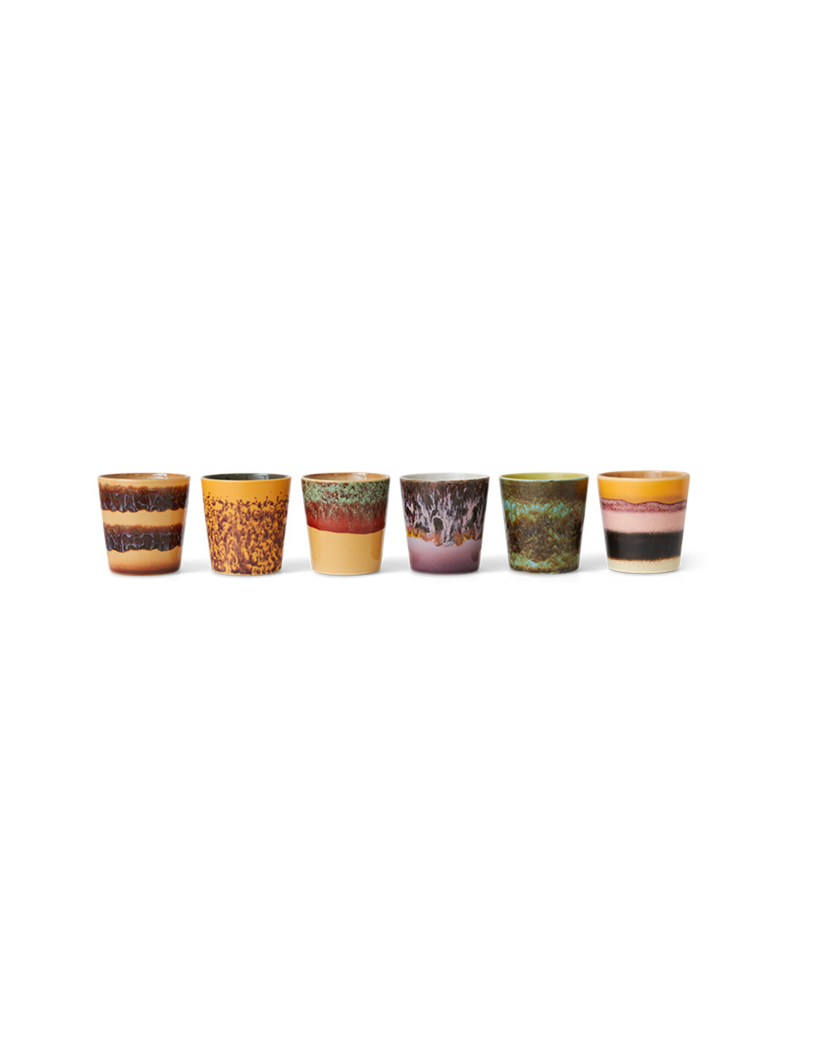Set 6 Coffee mugs valley