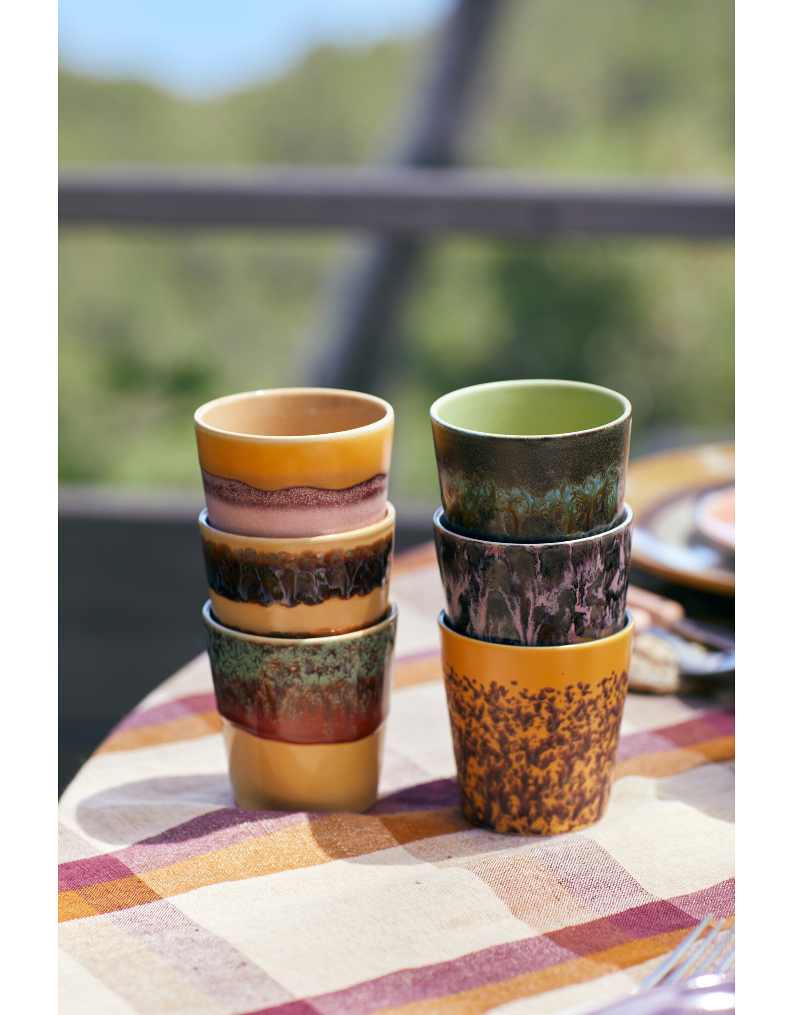 Set 6 Coffee mugs valley