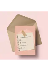 Wenskaart 'All I want for Christmas'