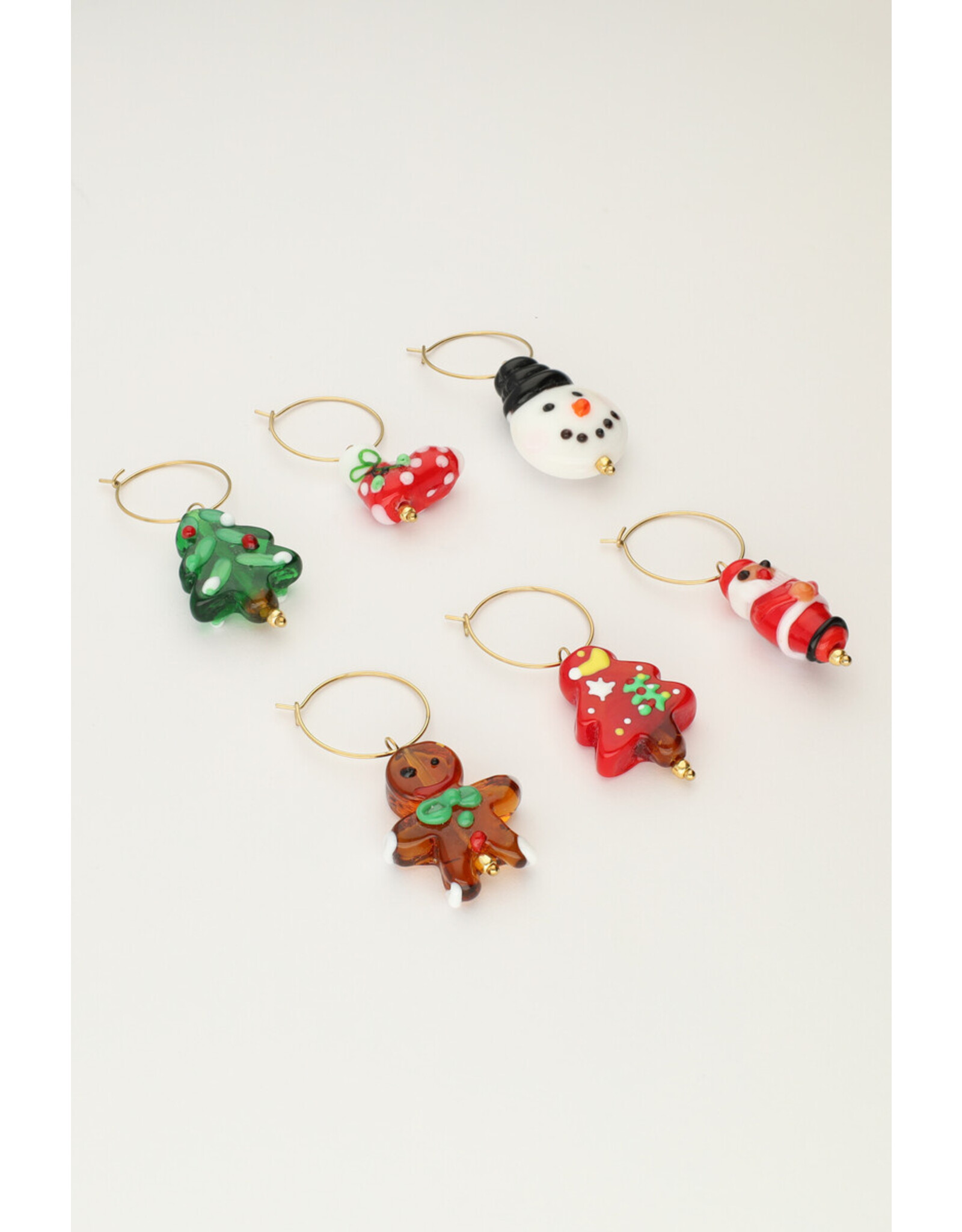 Wijnglas hangers Xmas