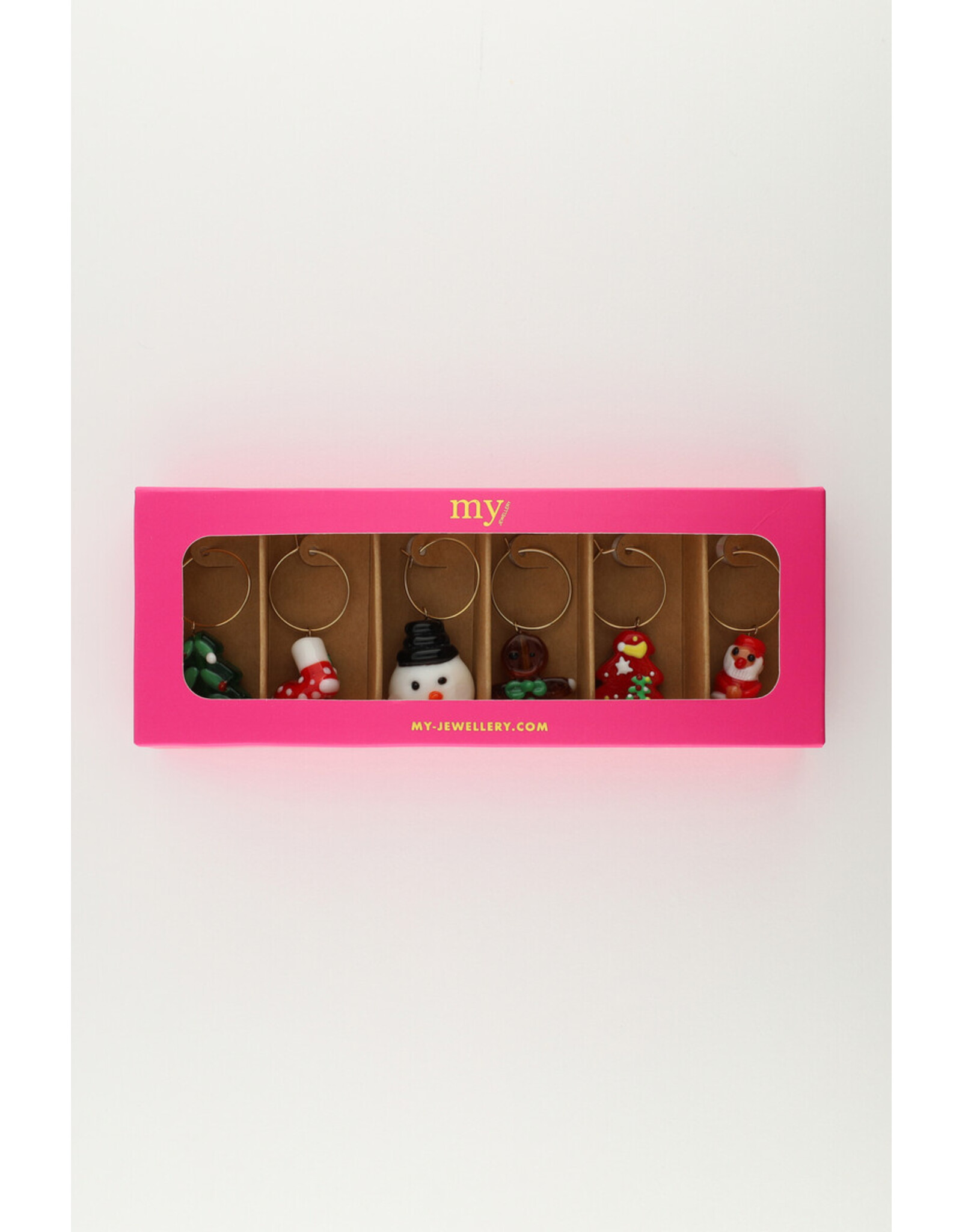 Wijnglas hangers Xmas