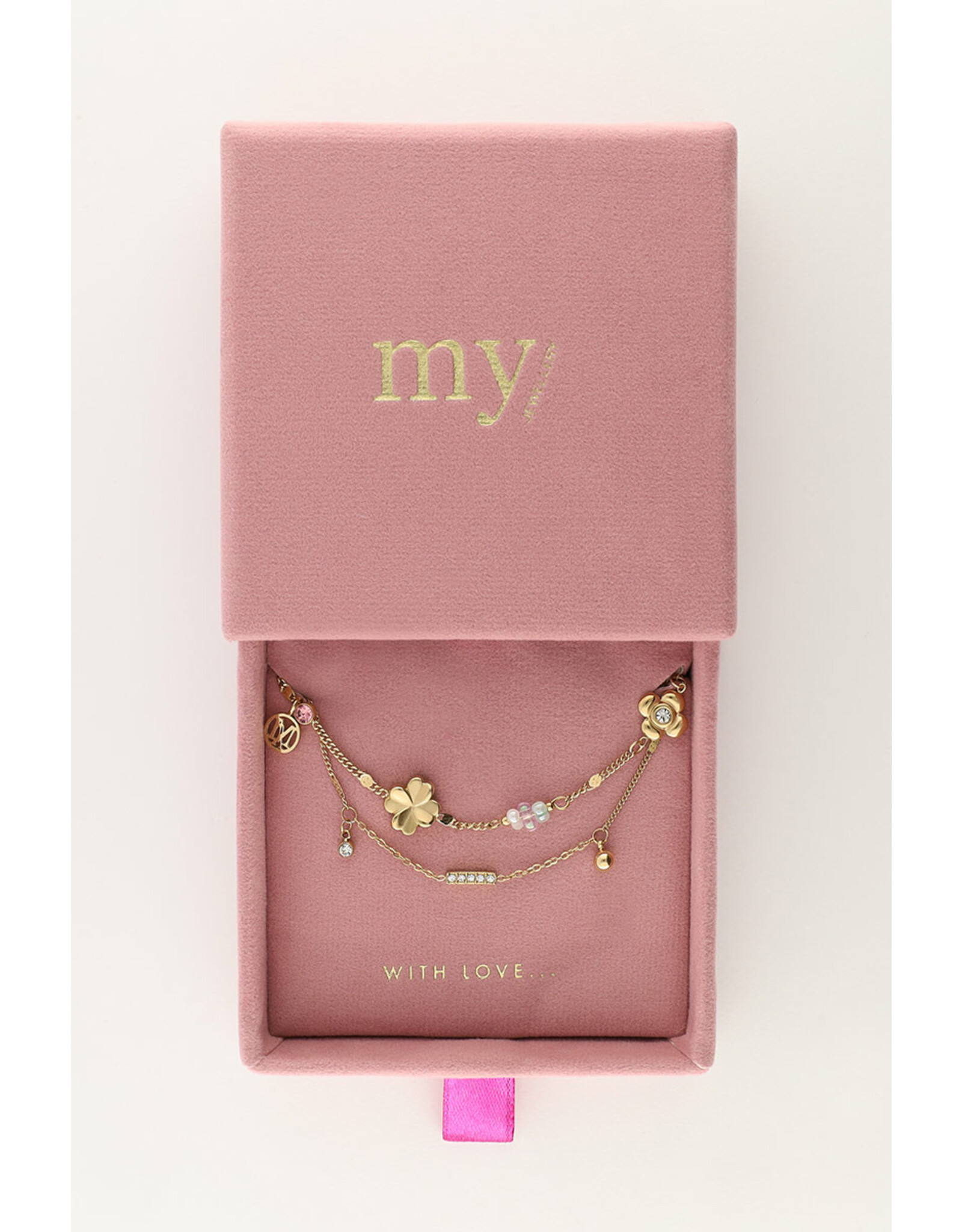 Armband Dreams come true goud