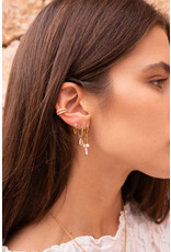 Oorringen druppel goud