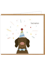 Wenskaart Frits 'Feestvarken'
