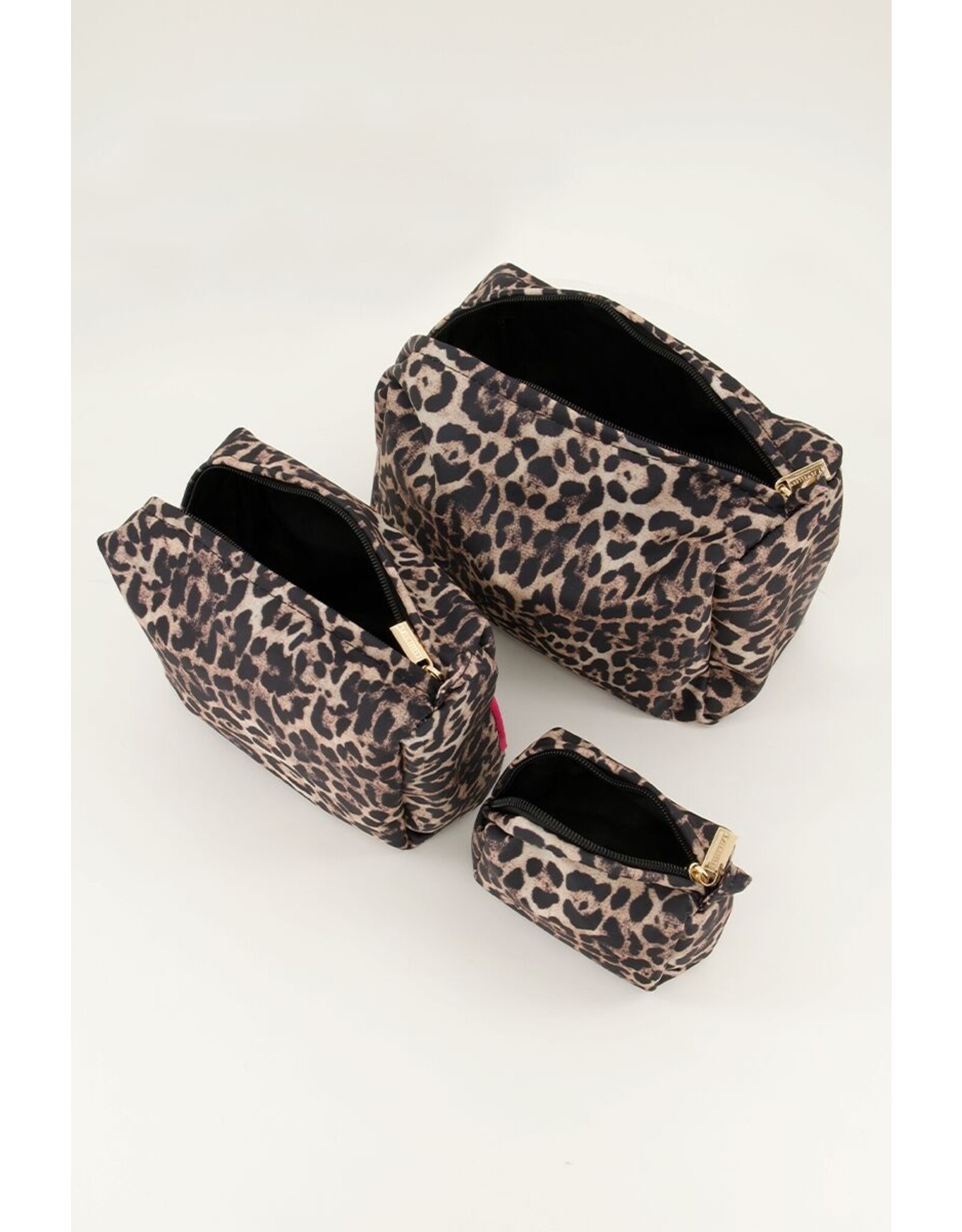 Set 3 toilettassen panter