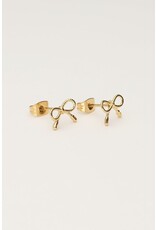 Studs strikje goud
