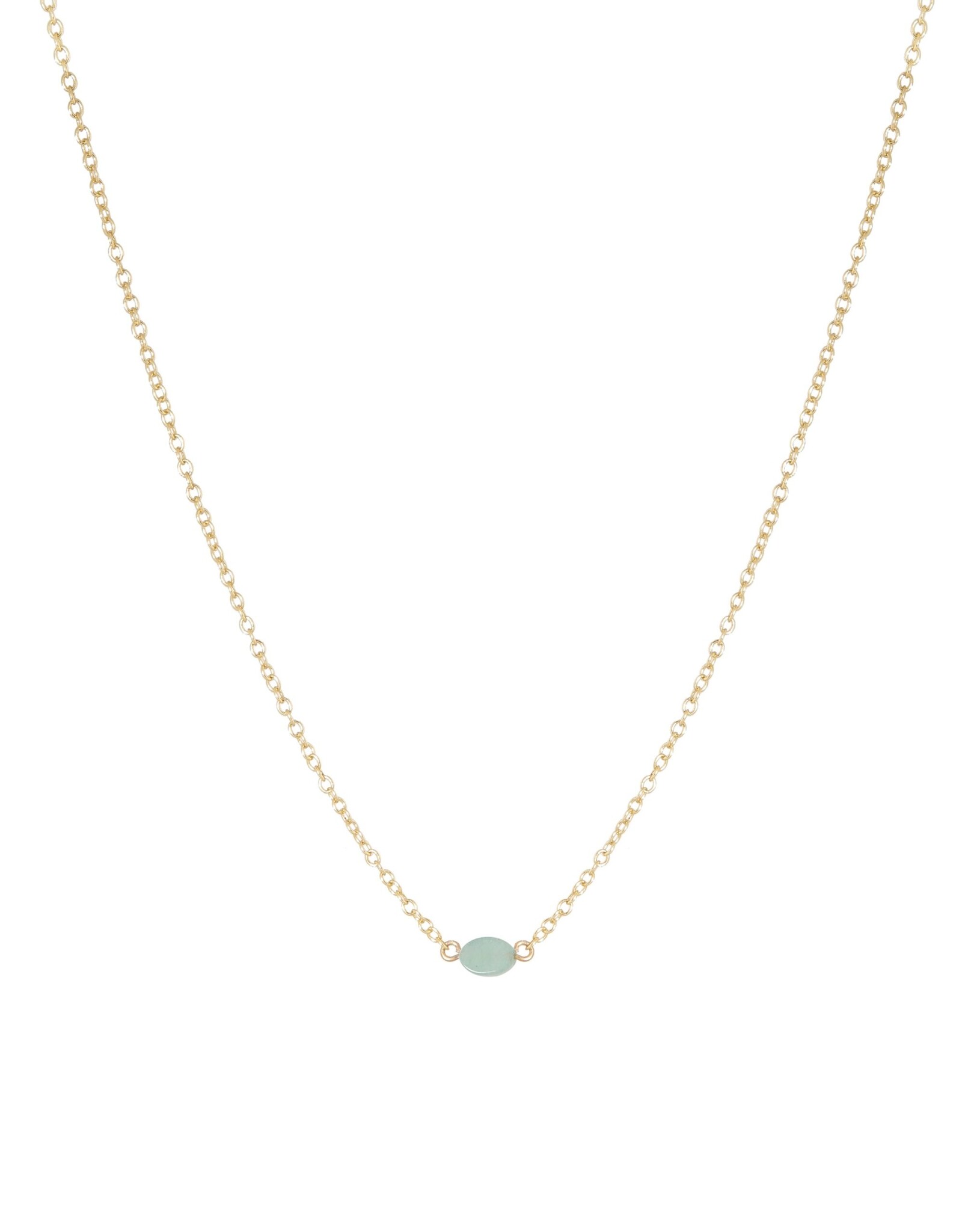 Ketting fijn steentje groen