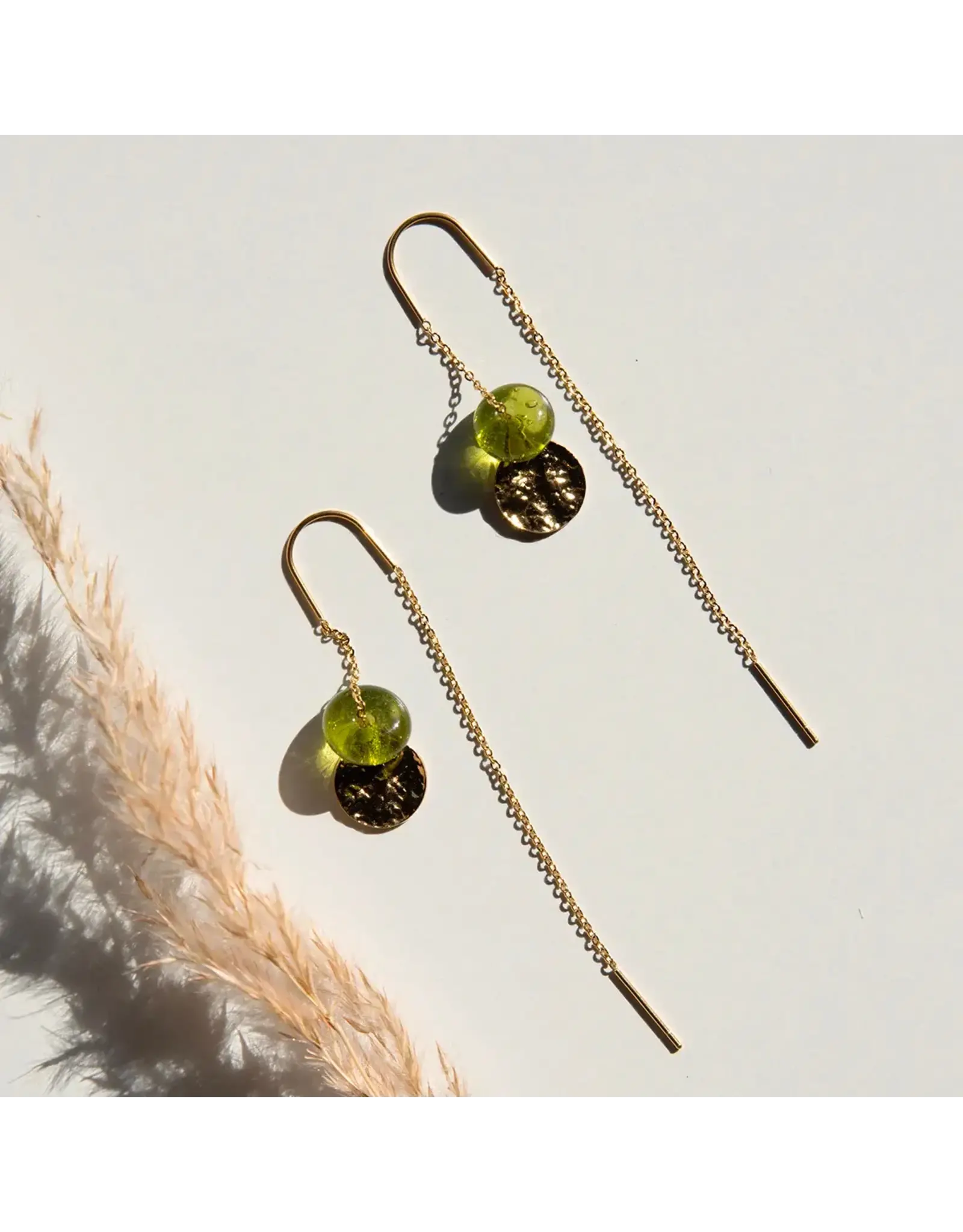 Oorhangers bottlegreen