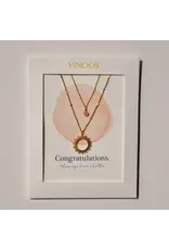 Ketting dubbel pink