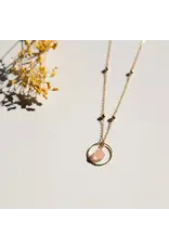 Ketting cirkel pink