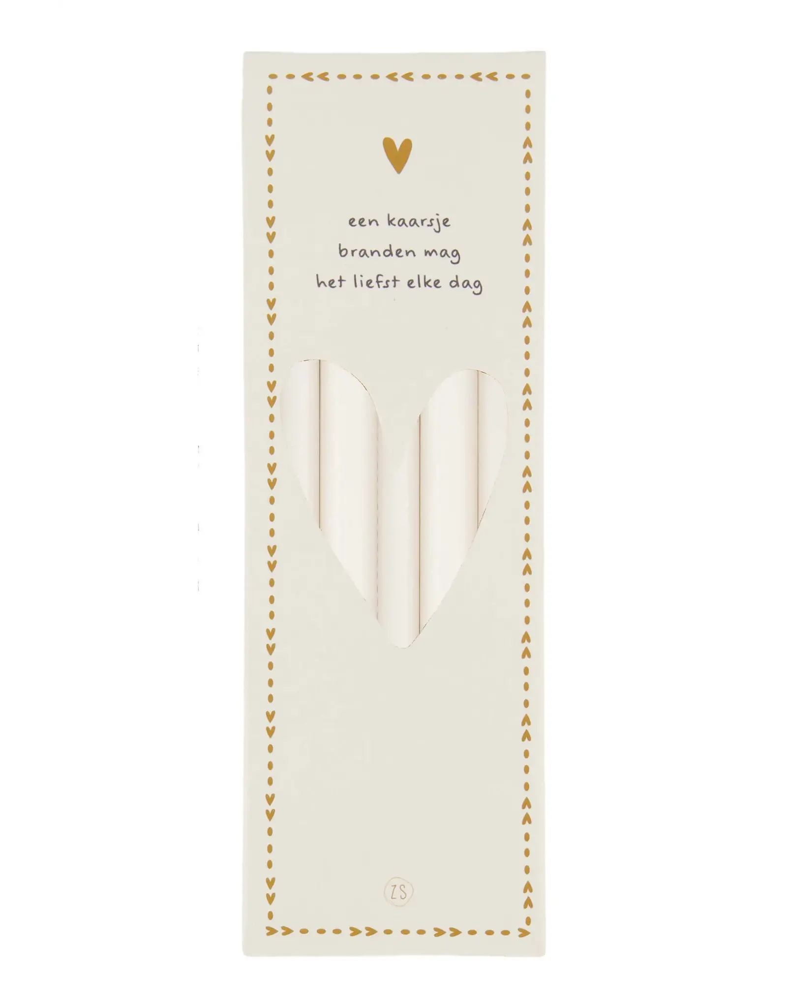 Set 10 smalle kaarsjes Off white