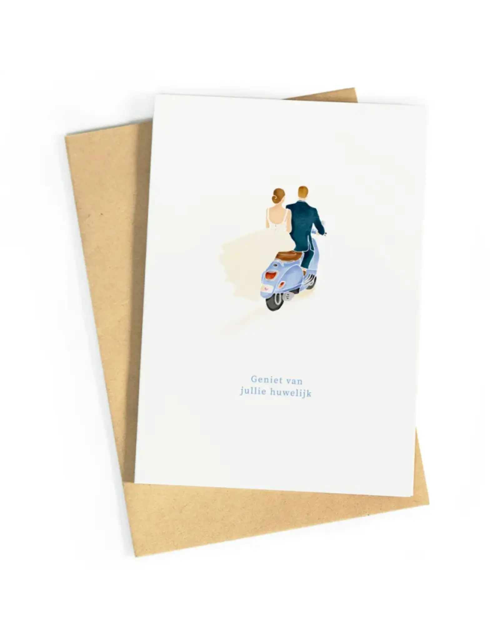 Wenskaart Geniet van jullie huwelijk