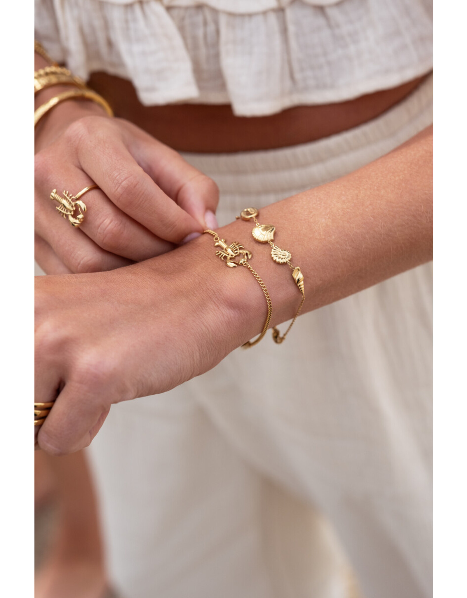Armband schelpen