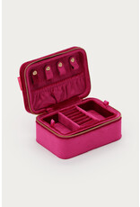 Sieraden etui velvet fuchsia