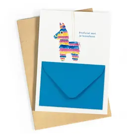 Wenskaart Lentefeest pinata