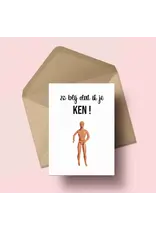 Wenskaart Zo blij dat ik je ken