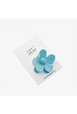 Haarspeld blauw bloem