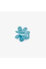 Haarspeld blauw bloem