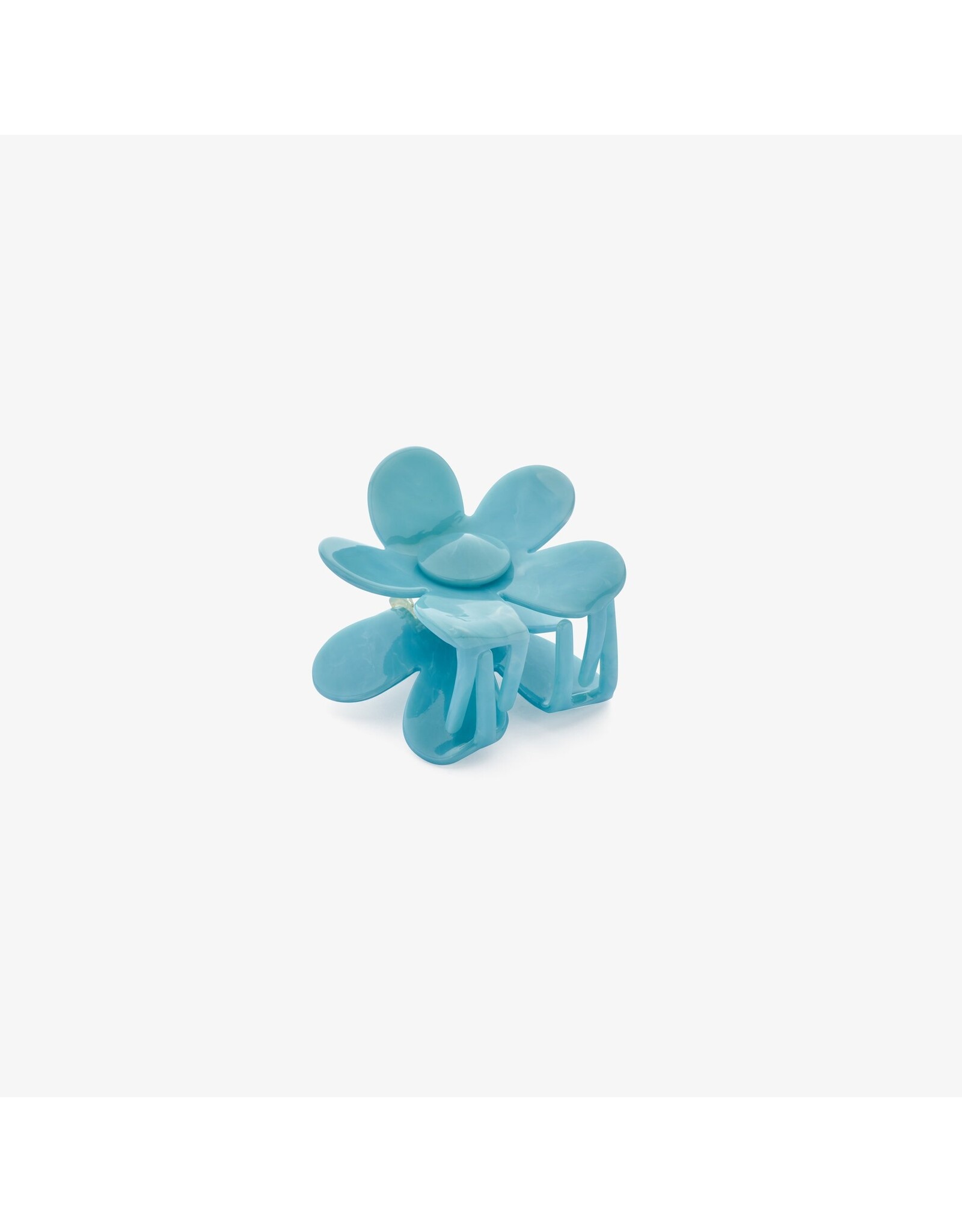 Haarspeld blauw bloem