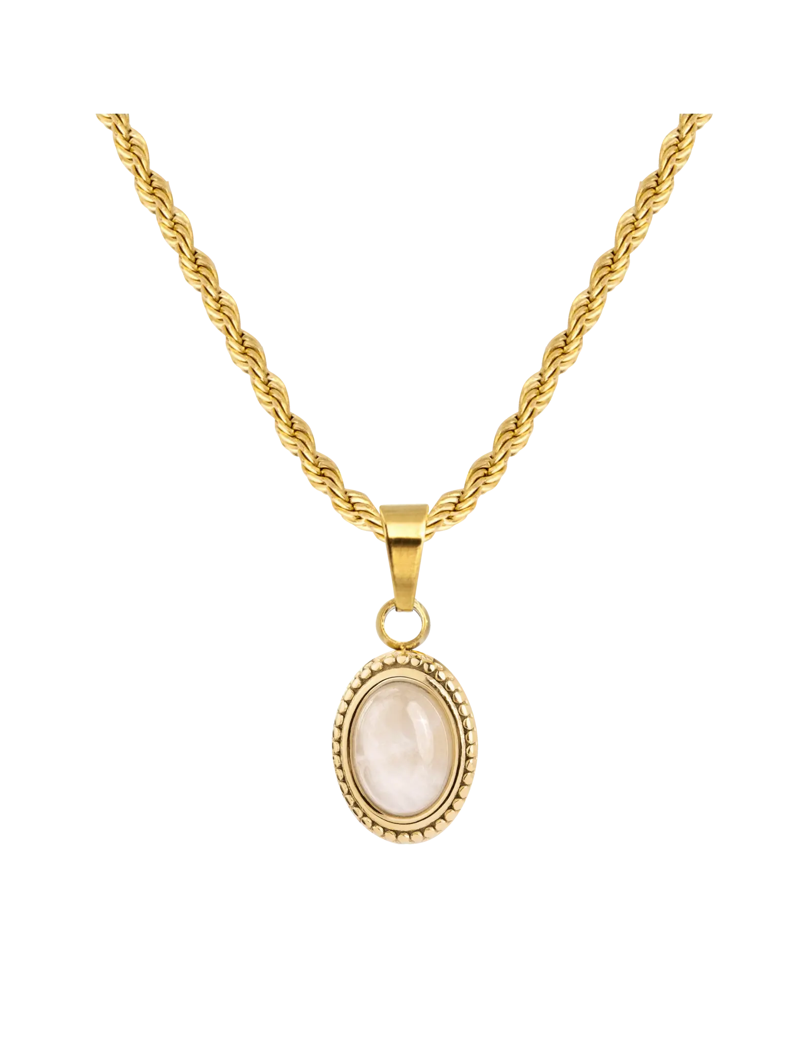 Ketting blush quartz