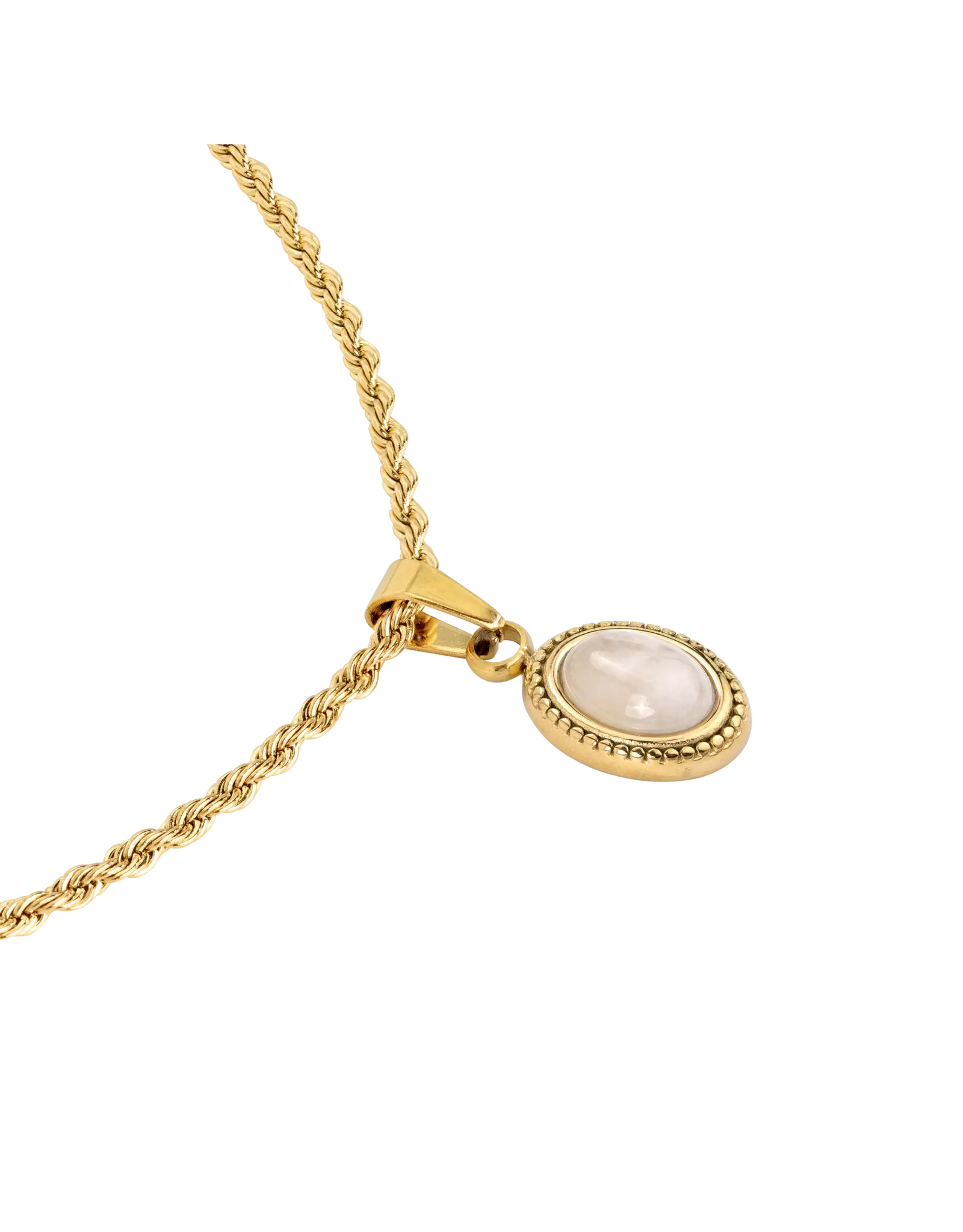 Ketting blush quartz