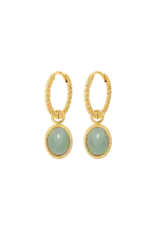 Oorringen oval mint