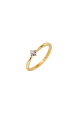 Ring steentje goud