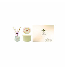 Cadeaubox Geurstokjes + geurkaars Coco