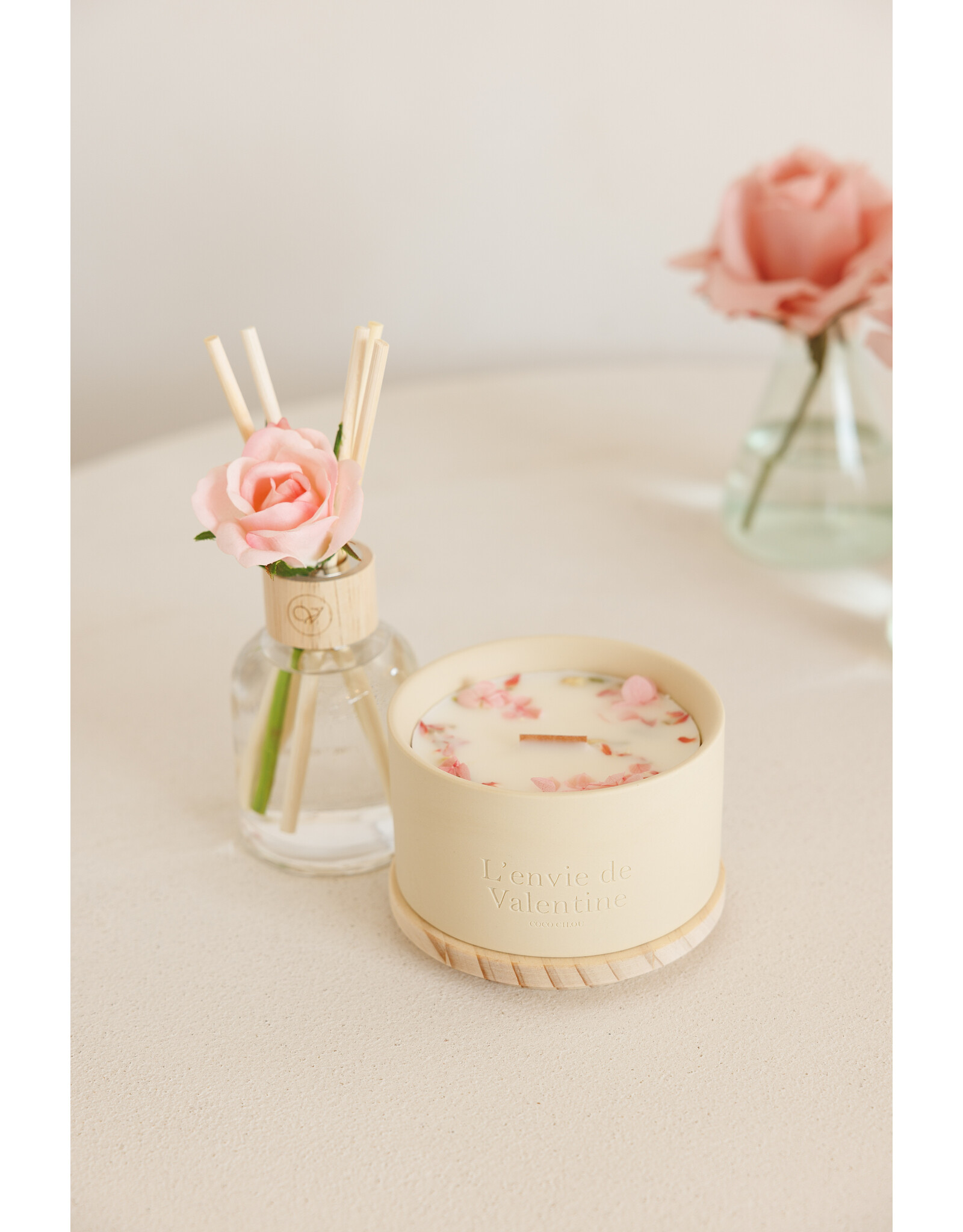 Cadeaubox Geurstokjes + geurkaars Coco