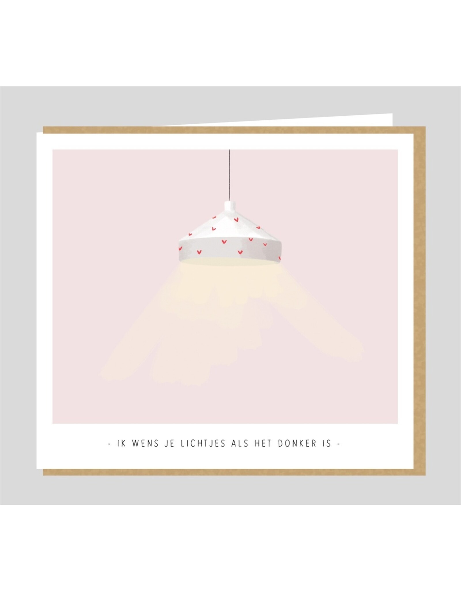 Wenskaart Ik wens je lichtjes als het donker is