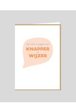 Wenskaart Knapper en wijzer