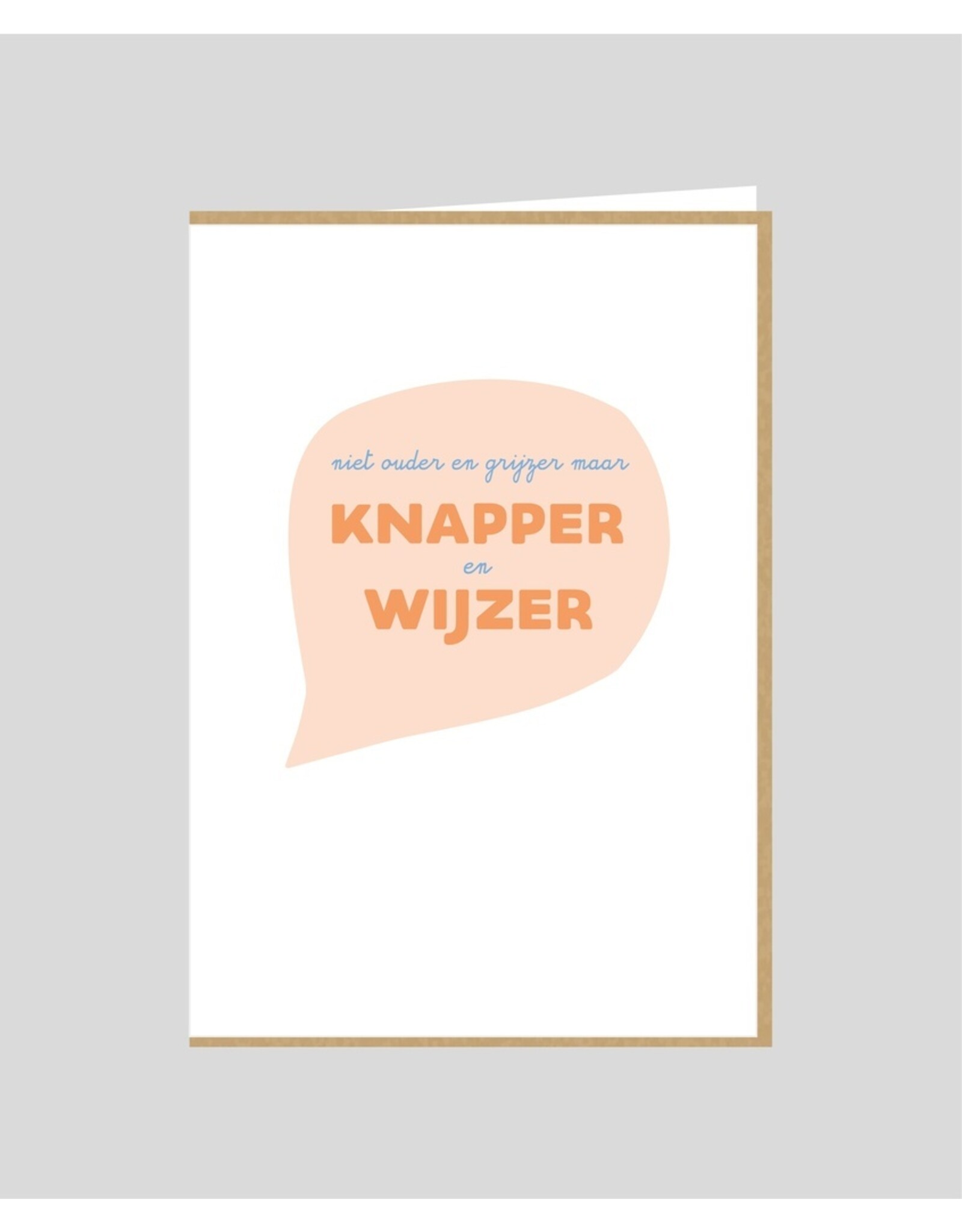Wenskaart Knapper en wijzer