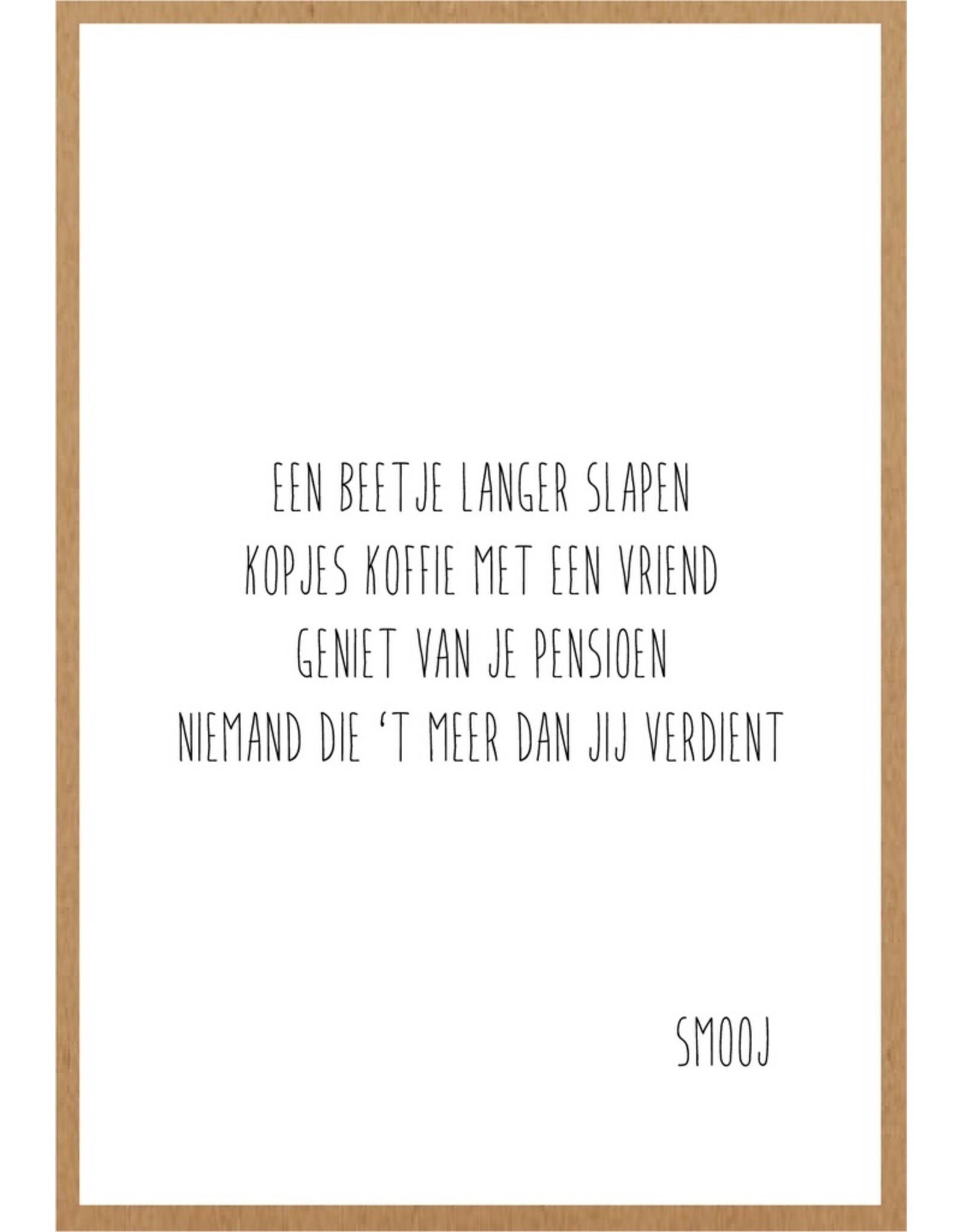 Wenskaart Pensioen