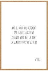 Wenskaart Bedankt ongekend