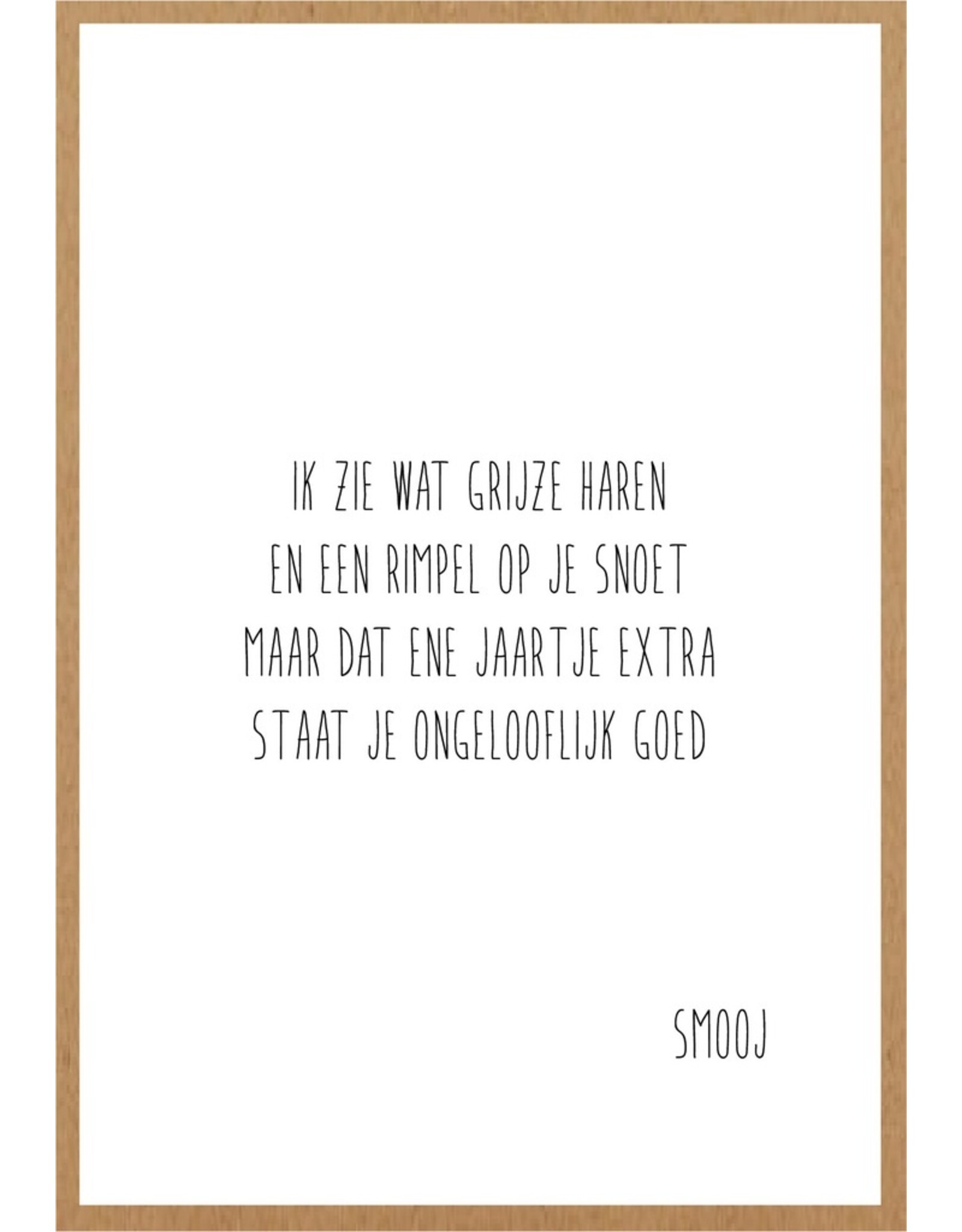 Wenskaart Verjaardag rimpel