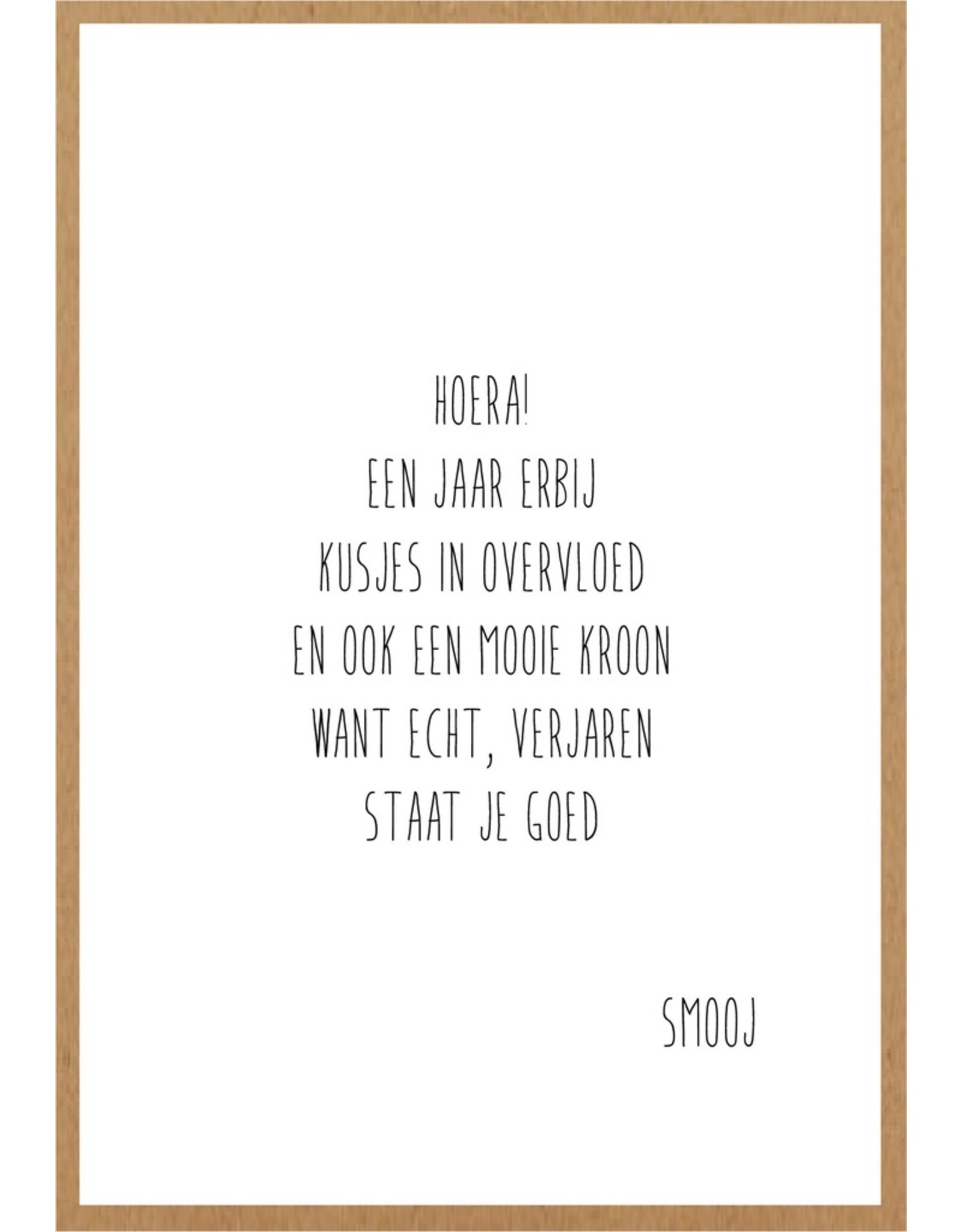 Wenskaart Verjaardag  kroon