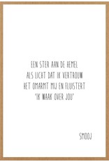Wenskaart Een ster aan de hemel