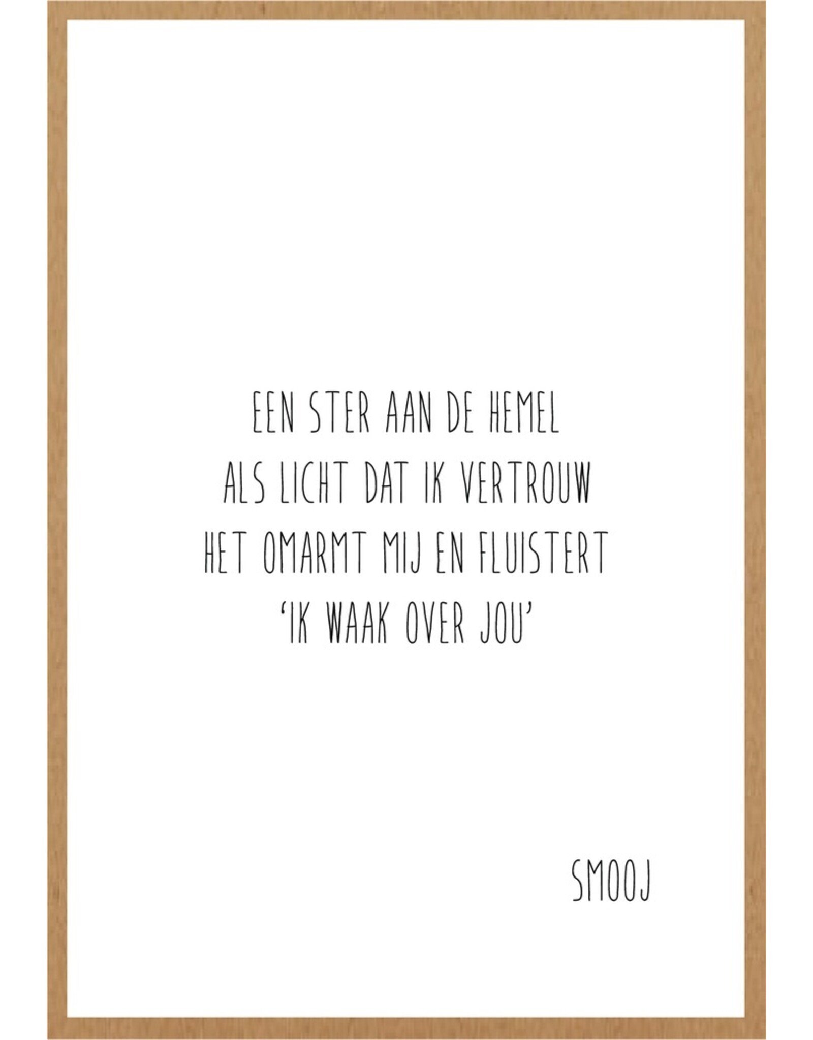 Wenskaart Een ster aan de hemel