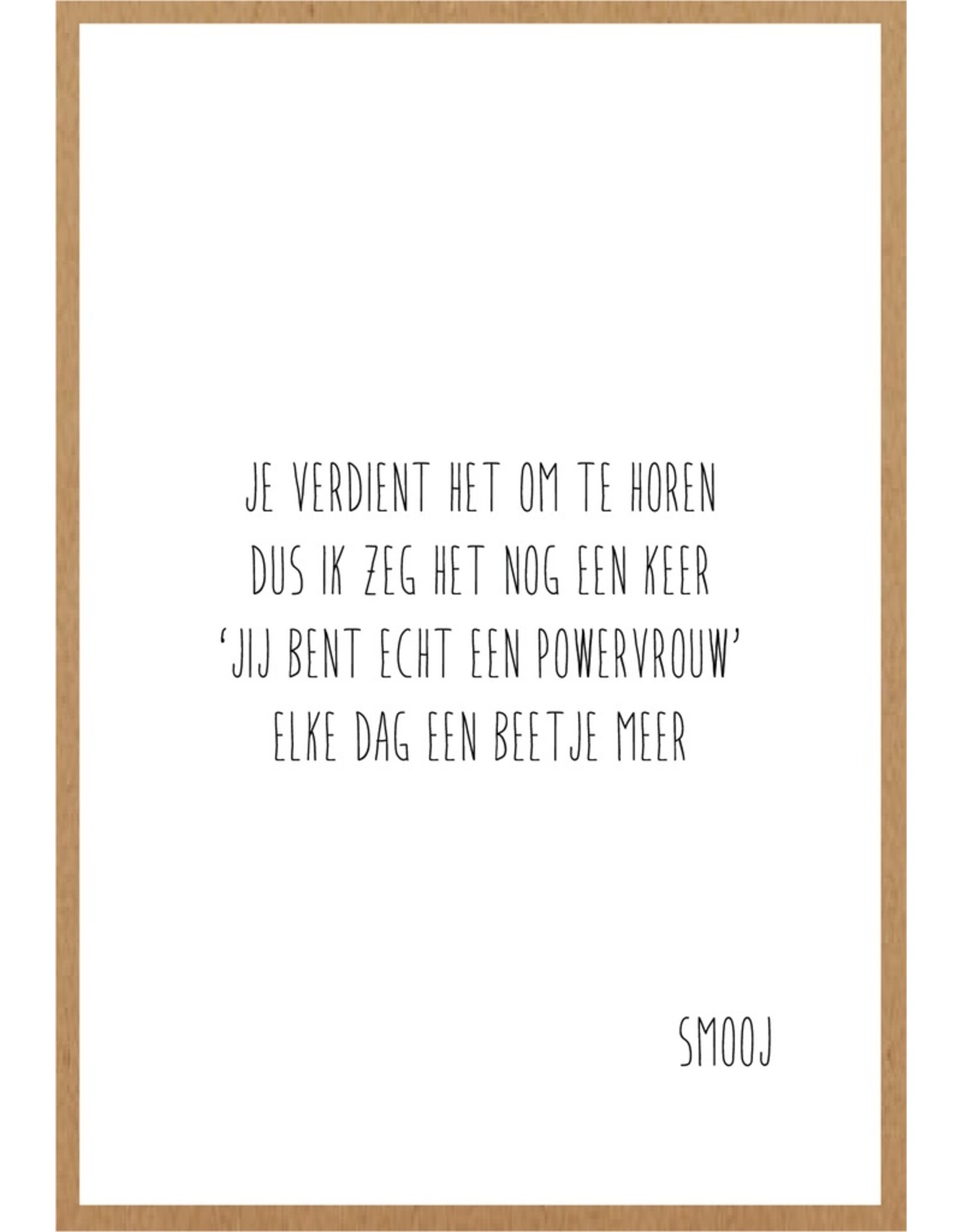 Wenskaart Powervrouw