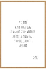 Wenskaart Papa superheld