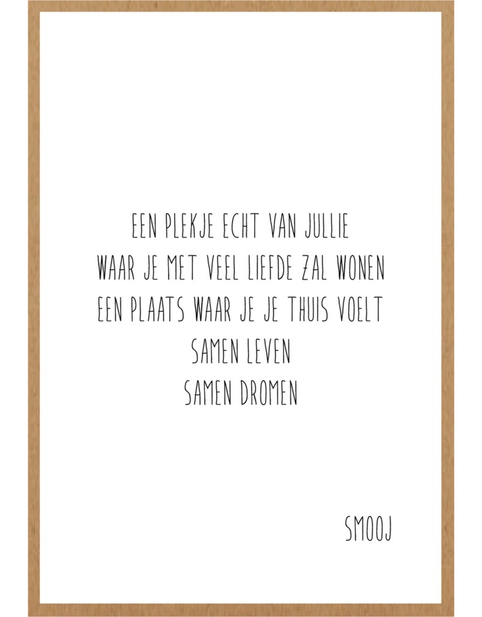 Wenskaart Een plekje van jullie dromen