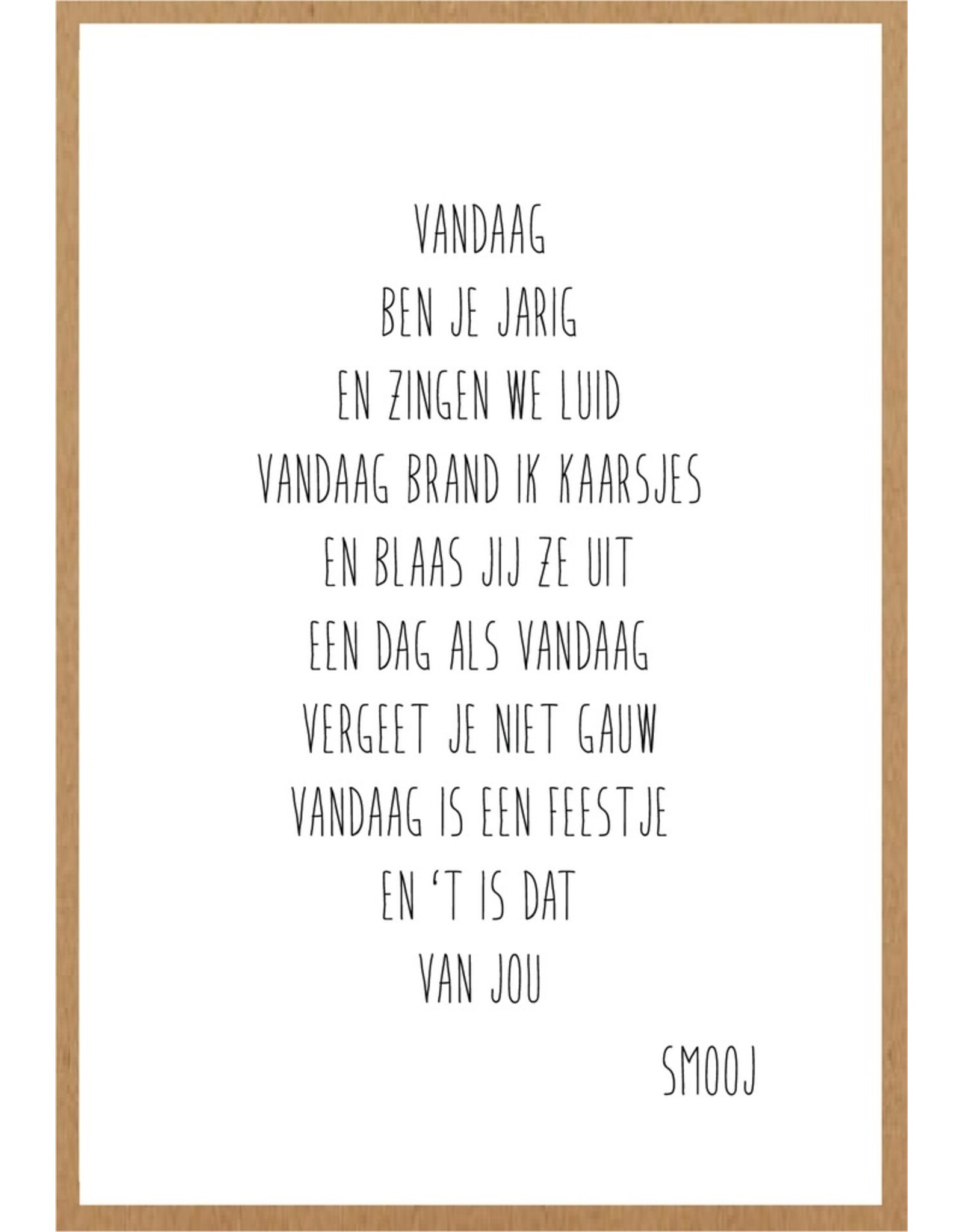 Wenskaart Verjaardagskaarsjes