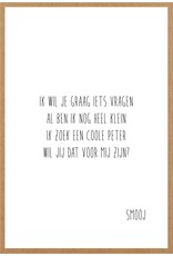 Wenskaart Wil jij mijn peter zijn