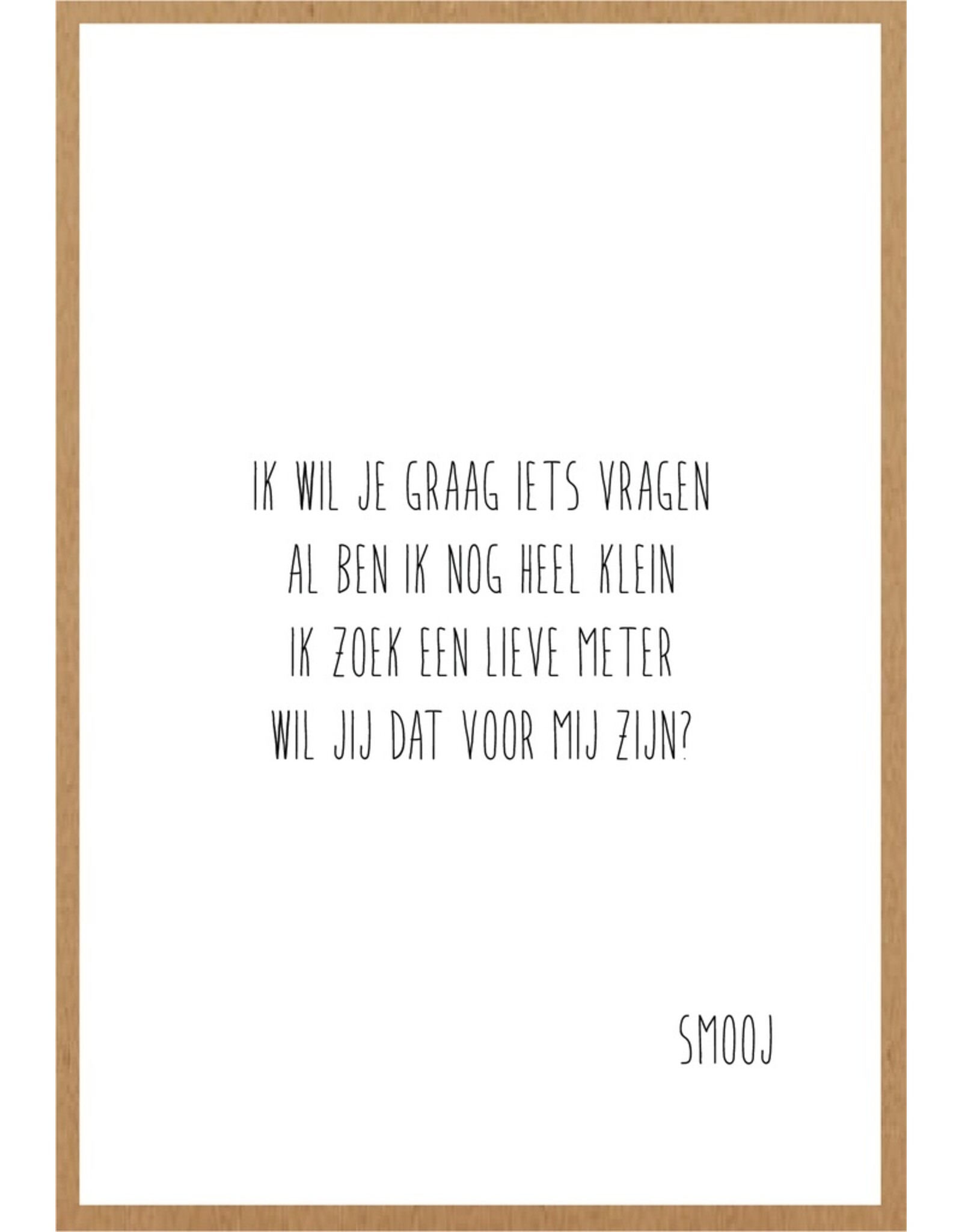 Wenskaart Wil jij mijn meter zijn