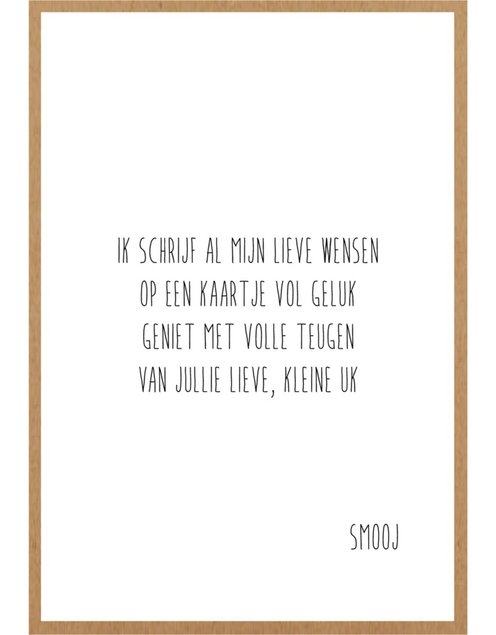 Wenskaart Kleine uk