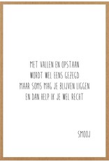Wenskaart Met vallen en opstaan