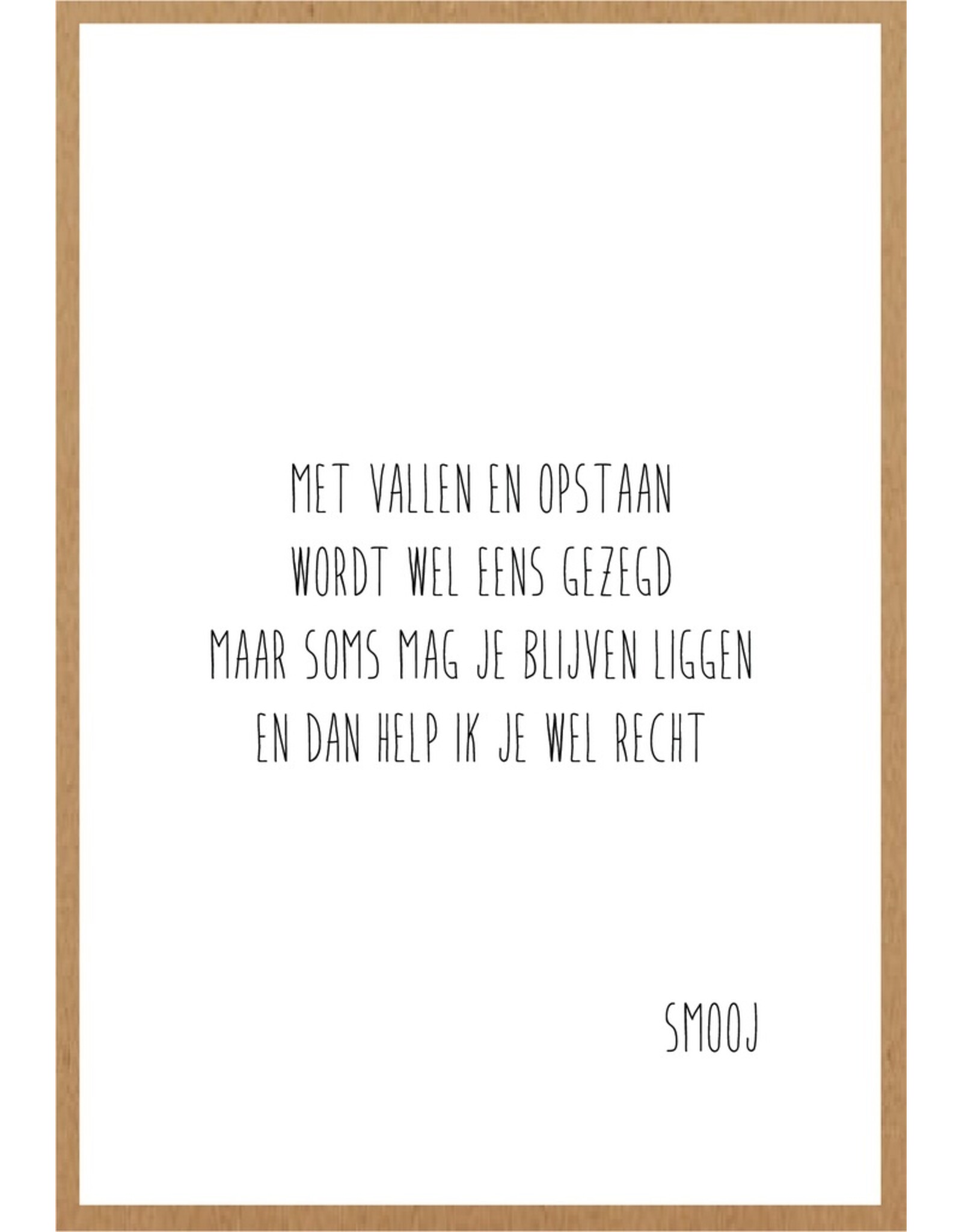 Wenskaart Met vallen en opstaan