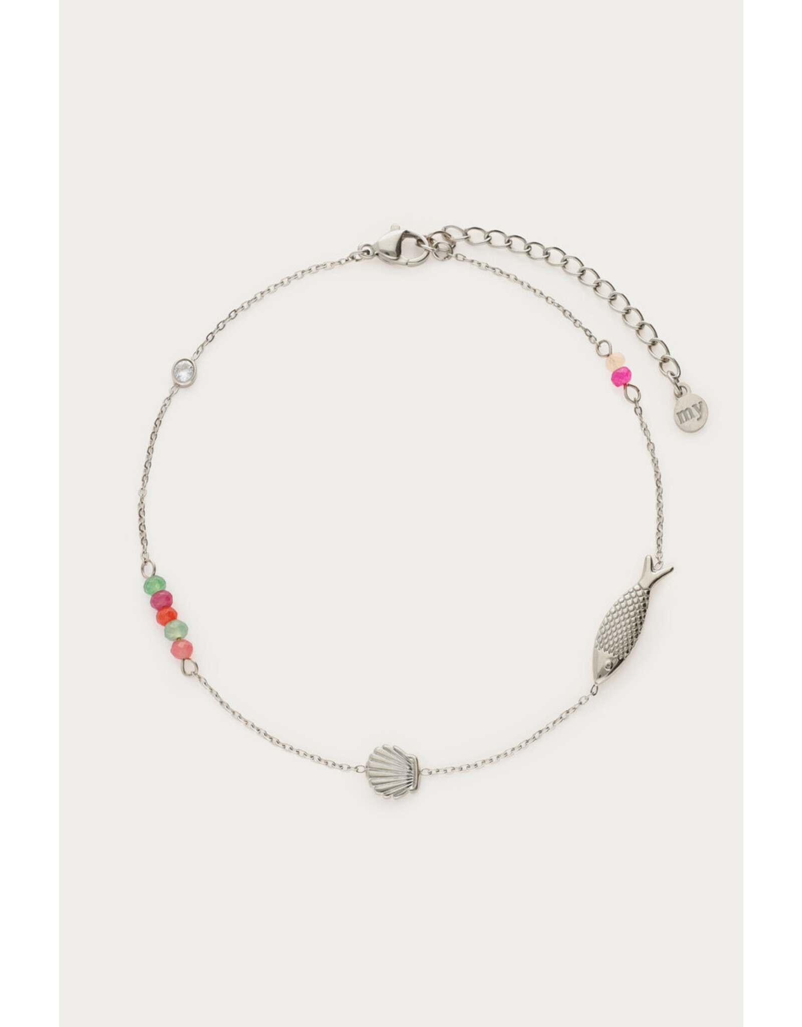 Enkelbandje Ocean zilver