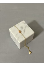 Armband fijn steentje oranje